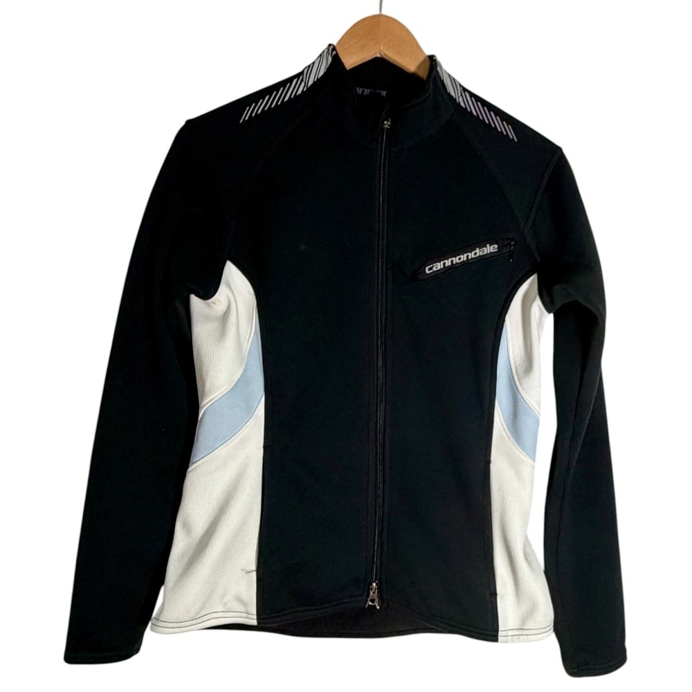 Cannondale Women's Full‎ Zip Cycling Bike Jersey Jacket Black Medium